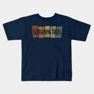 Screaming Trees - Retro Pattern Kids T-Shirt